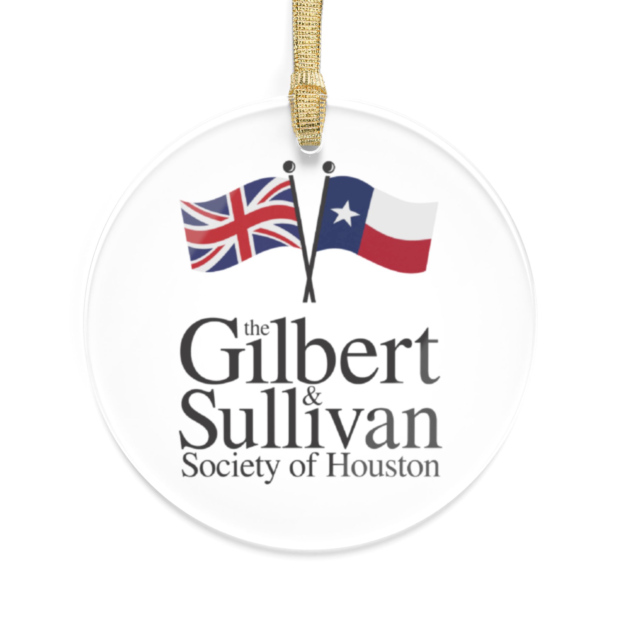 Personalized Acrylic Ornaments - Gilbert & Sullivan Society of Houston Holiday Decor