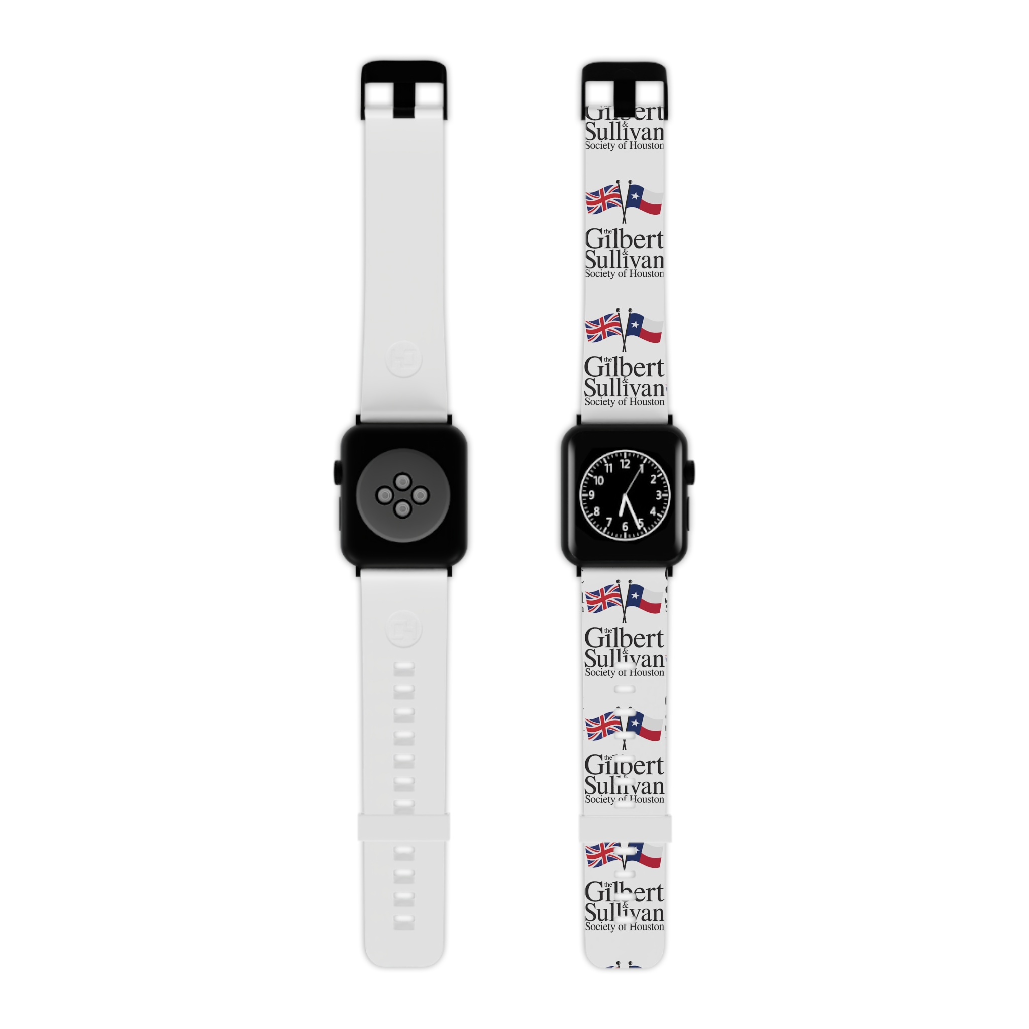 Gilbert & Sullivan Themed Apple Watch Band, Musical Gift, Houston Society Apparel, Unique Accessory for Music Lovers, Fun Holiday Gift