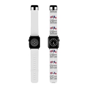 Gilbert & Sullivan Themed Apple Watch Band, Musical Gift, Houston Society Apparel, Unique Accessory for Music Lovers, Fun Holiday Gift