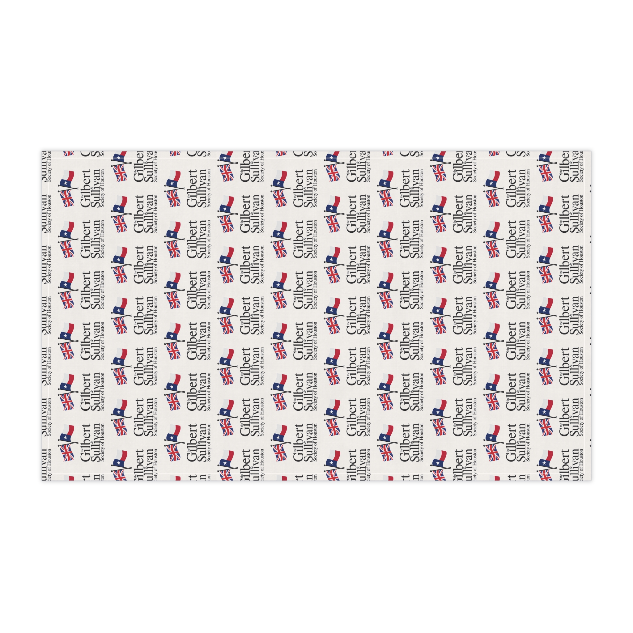 Gilbert & Sullivan Patterned Tea Towel — Opera Logo Kitchen Towel - Image 3